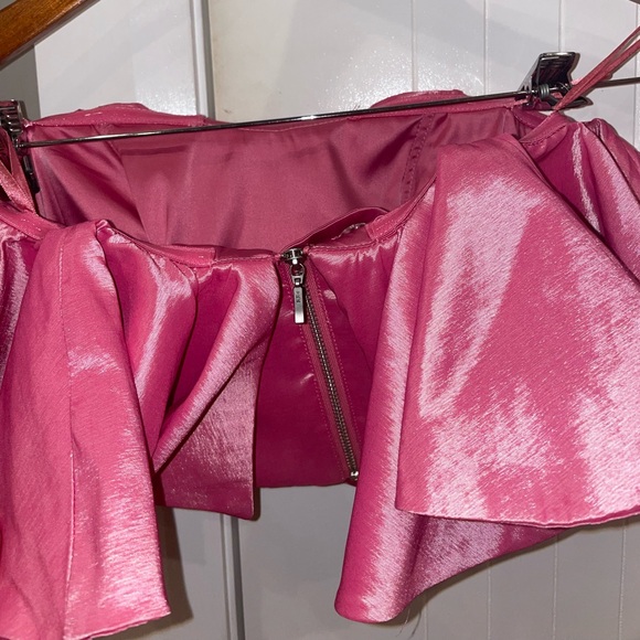 Strapless Pink Flow top - Picture 2 of 3